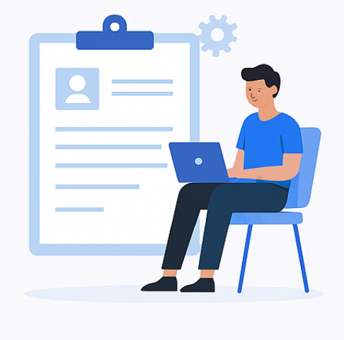 Job seekers connecting with employers